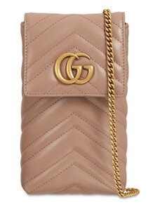 porta cellulare tracolla gucci|Gucci Porta Cellulare Gg Marmont In Pelle Con Tracolla. Donna.